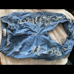 Ripped jeans high waist